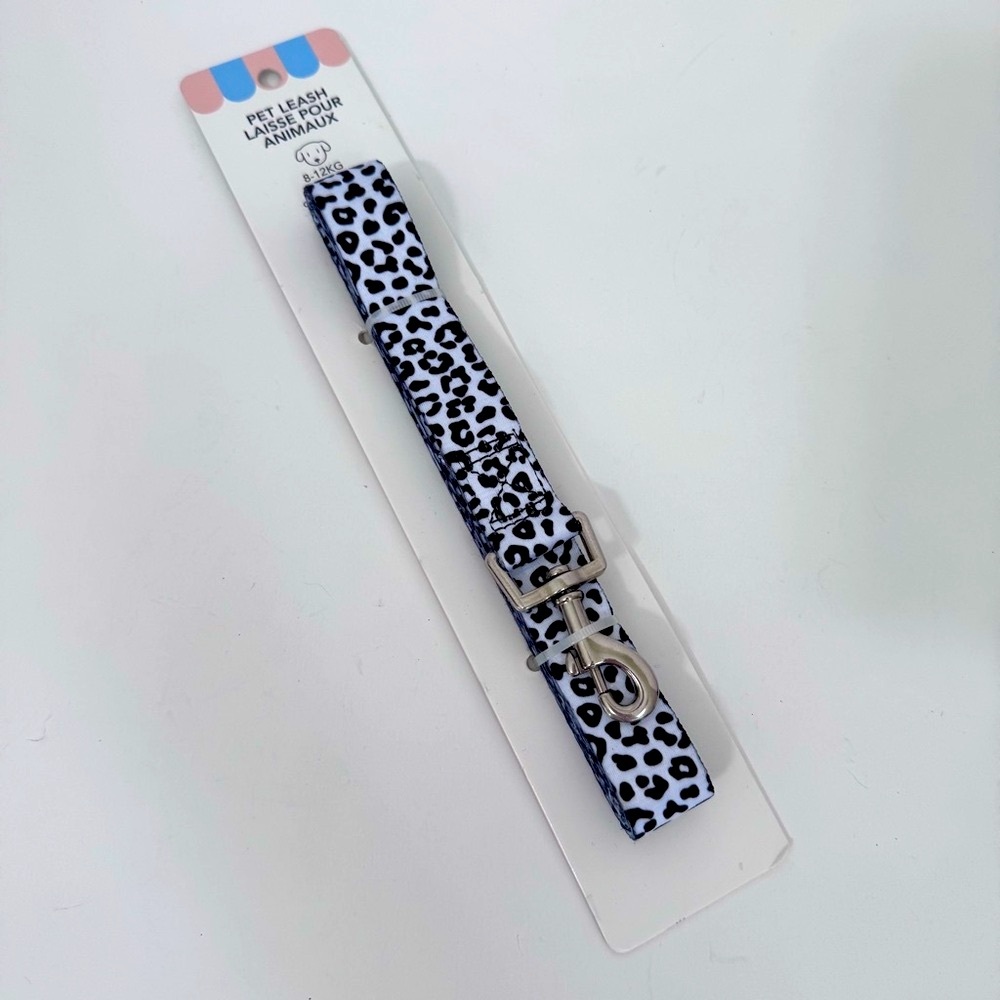 MINISO Pets Leopard Print Dog Leash Large 59in NWT Swivel Clip Animal Print Gear